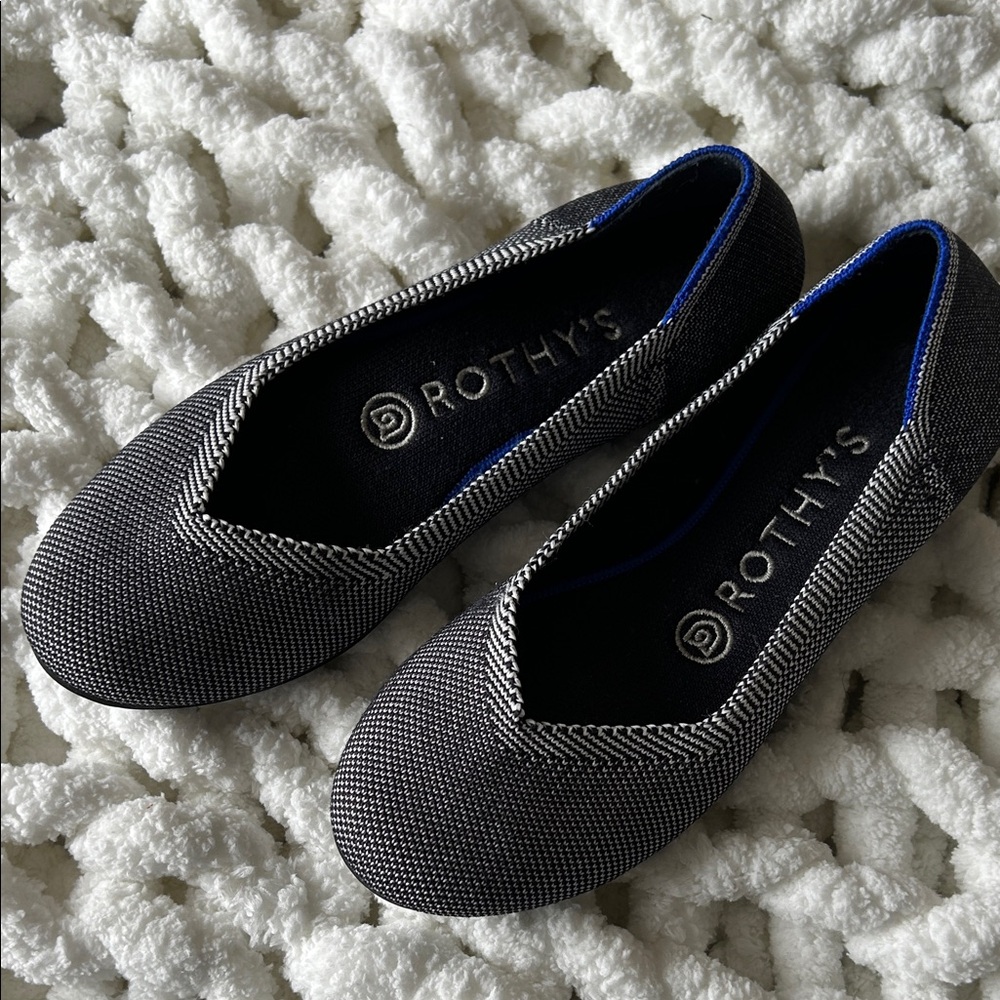 Rothy's Charcoal and Navy Loafers